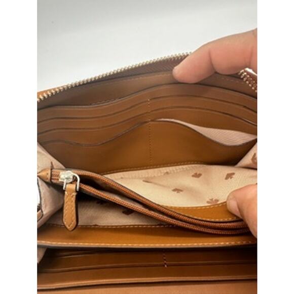 SOLD! 🌟EUC Kate Spade Larchmont Avenue Leather Neda Zip Around Wallet - Picture 9 of 10